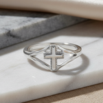 Sterling Silver Cross Ring