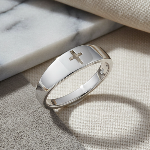 Sterling Silver Cross Ring