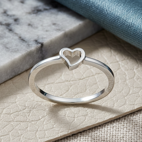 Sterling Silver Darling Heart Ring