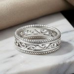 Sterling Silver Unique Band Ring