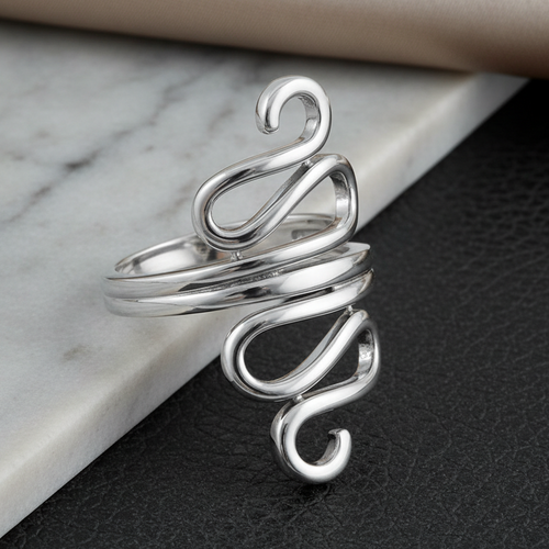 Sterling Silver Wiggly Ring