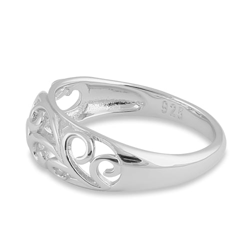Sterling Silver Vines Ring