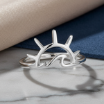 Sterling Silver Sun & Wave Ring