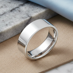 Sterling Silver 6MM Flat Wedding Band