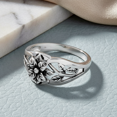 Sterling Silver Flower Ring