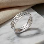 Sterling Silver Unique Band Ring