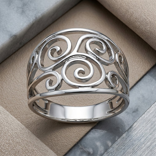 Sterling Silver Swirl Ring