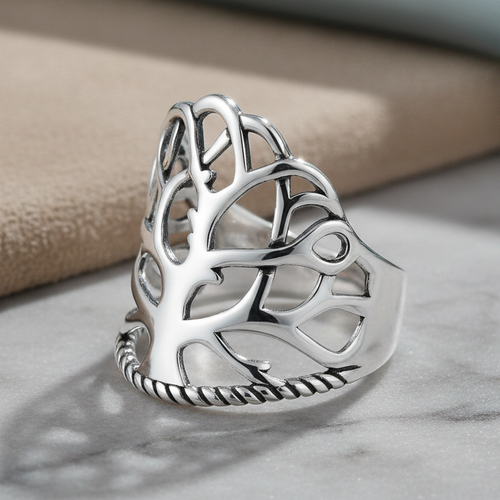 Sterling Silver Tree of Life Ring