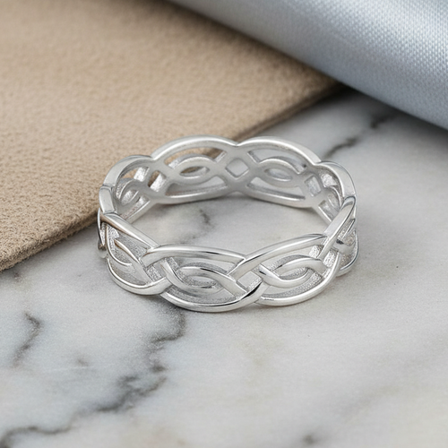 Sterling Silver Infinity Celtic Ring