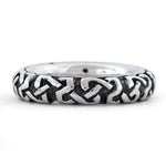 Sterling Silver Oxidized Celtic Ring