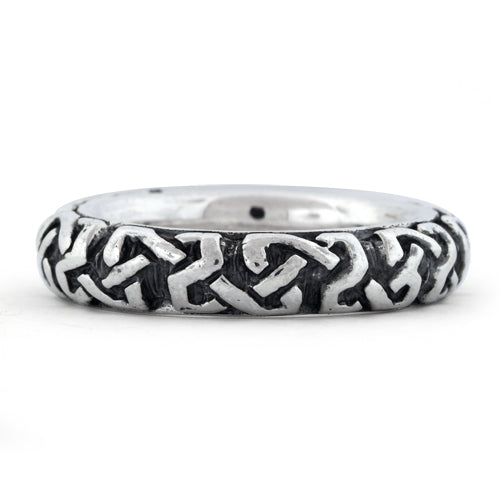 Sterling Silver Oxidized Celtic Ring