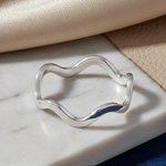 Sterling Silver Wavy Ring