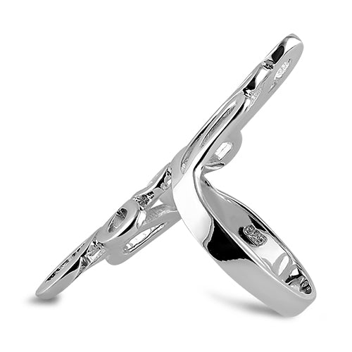 Sterling Silver Leaves Ring