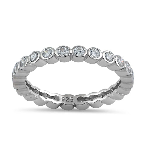 Sterling Silver Eternity CZ Ring