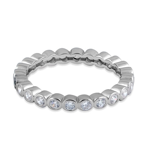 Sterling Silver Eternity CZ Ring