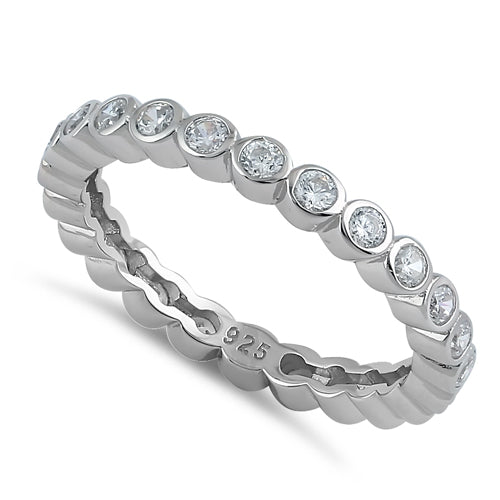 Sterling Silver Eternity CZ Ring