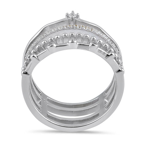 Sterling Silver Unique Multi-Style CZ Ring