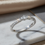 Sterling Silver Emerald Cut CZ Ring