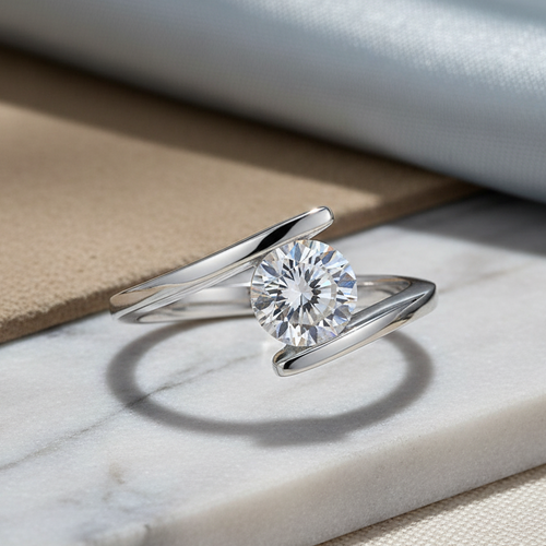 Sterling Silver 1.30 ct. CZ Ring