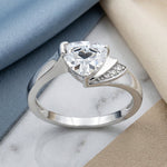 Sterling Silver Elegant Trillion Cut CZ Ring