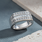 Sterling Silver Men's CZ Rings