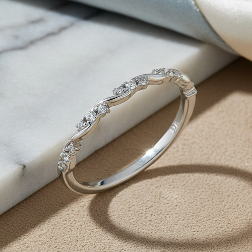 Sterling Silver Dainty CZ Ring