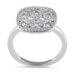 Sterling Silver CZ Cluster Ring