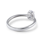 Sterling Silver 5X7mm Oval Cut CZ Ring