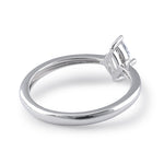 Sterling Silver 4X8mm Marquise Cut CZ Ring