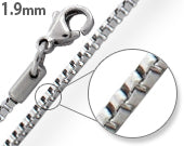 Stainless Steel Box Chain Necklace 1.9 MM