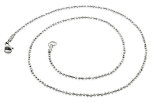 Stainless Steel Bead Chain Necklace 1.6 MM