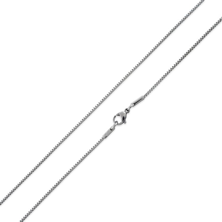 Stainless Steel Box Chain Necklace 1.2 MM