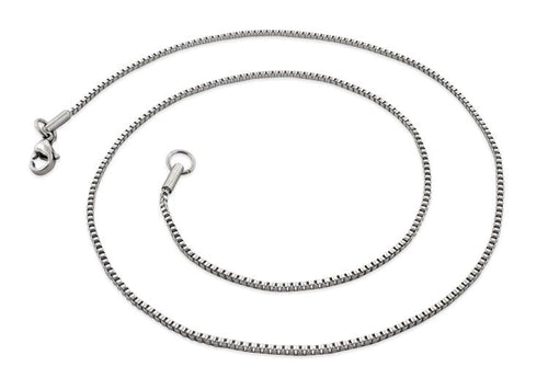 Stainless Steel Box Chain Necklace 1.5 MM