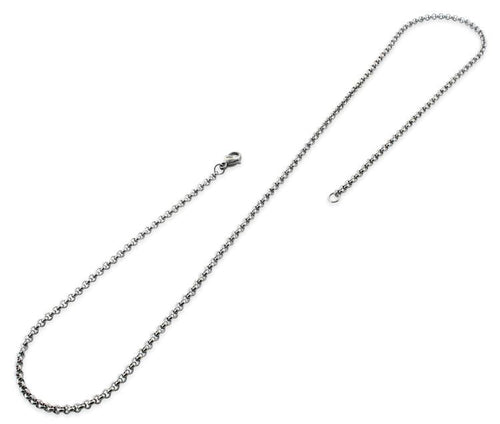 Stainless Steel Rollo Chain Necklace 2.5 MM