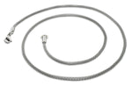 Stainless Steel Snake Skin Mesh Chain Necklace 2.4 MM