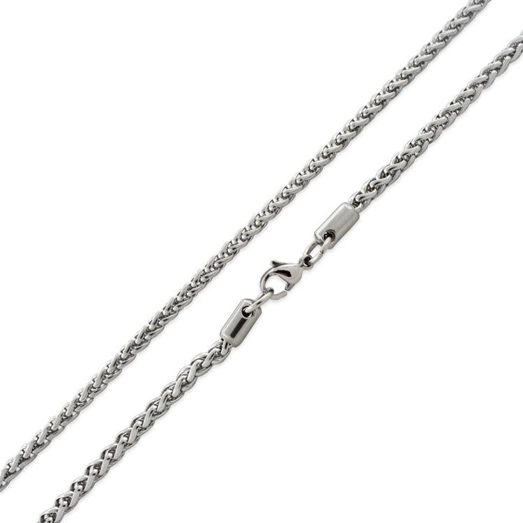 Stainless Steel Spiga Chain Necklace 4MM