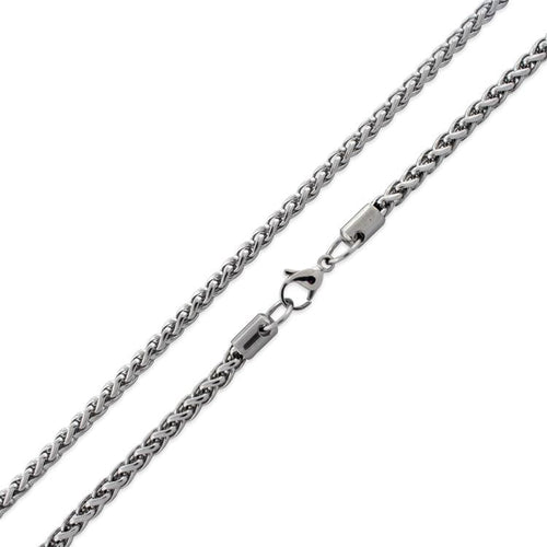 Stainless Steel Spiga Chain Necklace 5MM