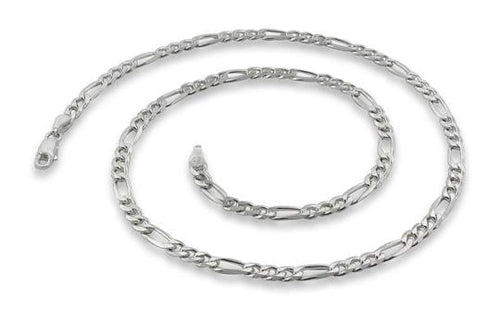 Sterling Silver Figaro Chain 4mm