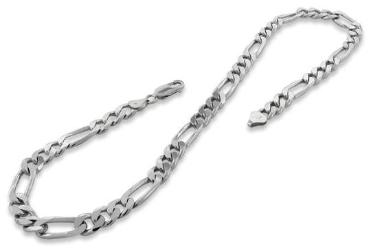 Sterling Silver Figaro Chain 8.7mm