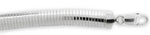 Sterling Silver 7" Dome Omega Chain Bracelet 9.3mm