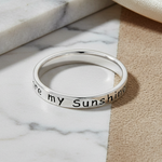 Sterling Silver "You Are My Sunshine, My Only Sunshine" Ring