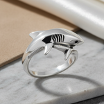 Sterling Silver Shark Ring
