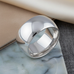 Sterling Silver Wedding Band 10mm