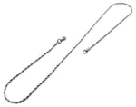 Stainless Steel Rope Chain Necklace 2.5 MM