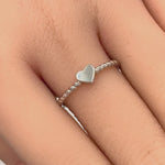 Sterling Silver Plain Heart Ring