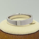 Sterling Silver 4MM Flat Wedding Band