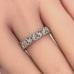 Sterling Silver Triquetra Charm Ring