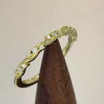 Sterling Silver Gold Plated Dainty Clear CZ Ring