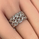 Sterling Silver Woven Knot Ring