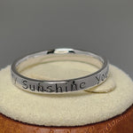 Sterling Silver "You Are My Sunshine, My Only Sunshine" Ring